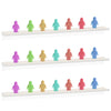 3-Pack Display Shelves For Minifigure - Wall Mount Shelf For Building Bricks Holds Up To 72 Figures, Cabinet Acrylic Floating Di
