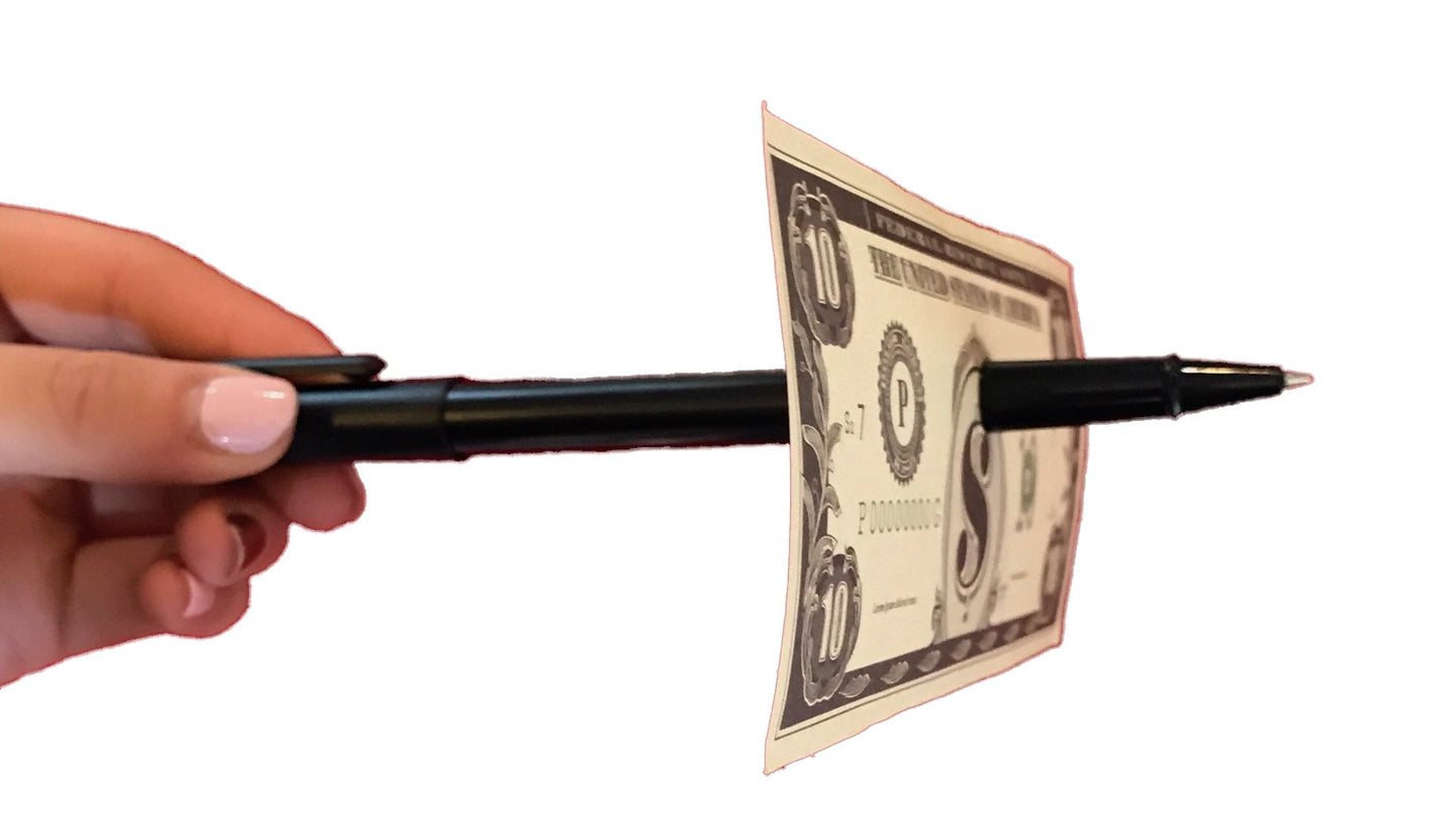 London Magic Works The Penetrating Pen | The Classic Pen Through A Dollar Magic Trick