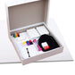 Madanar Blank Create Your Own Board Game Kit Diy 143 Piece Set - Perfect For School Projects: Player Pieces, Spinner, Playing Cards, Dice, Sand Timer, Pawns, Storage Box, And More - Fun For Family