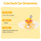 wonuu Rubber Duck Car Dashboard Decoration  Duck Car Ornament Cute Car Accessories with Mini Crown Dress Pearl Necklace Glasses  Pink Heart-Shaped Sunglasses Starry Skirt