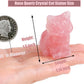 Duqguho Cat Decor Rose Quartz Cat Crystal Figurines Crystals Gifts For Cat Lovers Men Women Lucky Cute Cat Statue For Room Desk