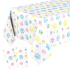 Gilprop 2 Pack Blue Dog Paw Print Plastic Tablecloth 54x108 Inch Table Cover Large Paw Print Plastic Disposable Rectangle Table 