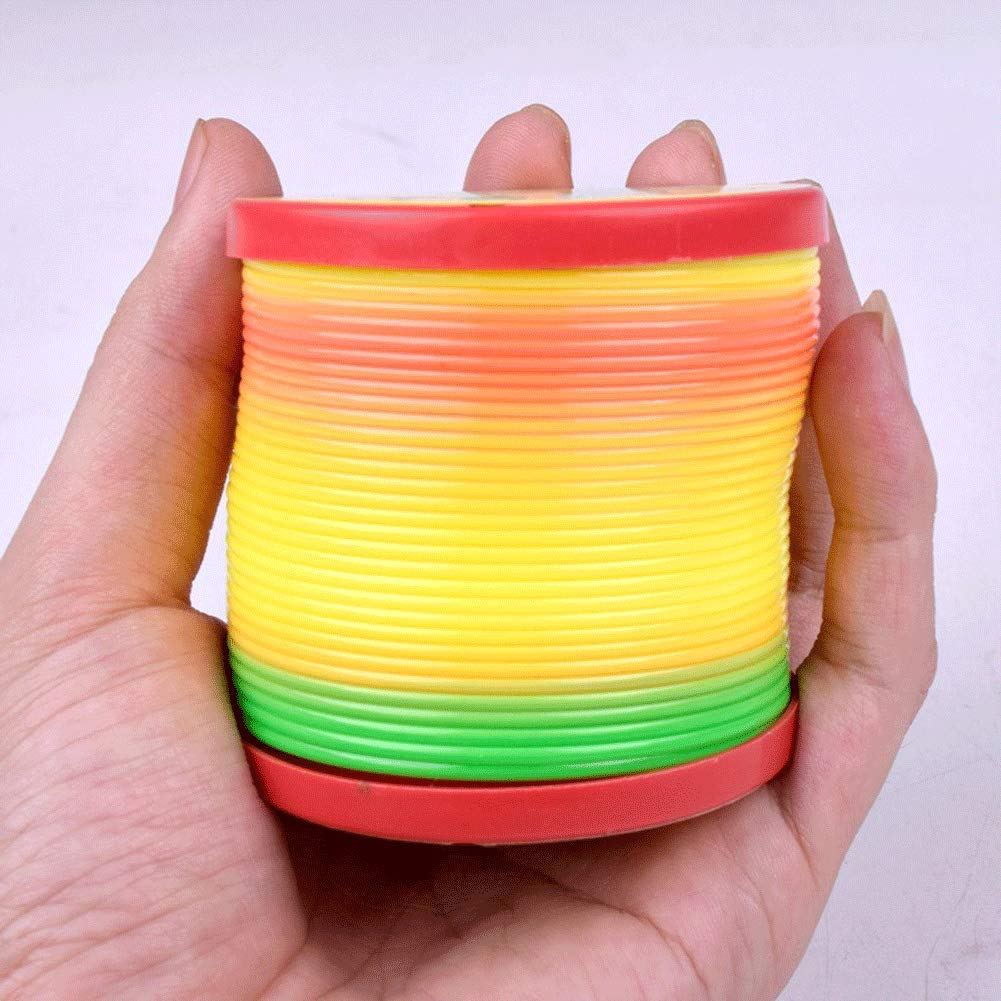 Johouse Rainbow Magic Spring, 12 Pcs Colorful Rainbow Neon Plastic Spring Toy, Fun Goodie Bag Fillers For Birthday Classroom Prizes, Party Favors, Christmas Stocking Stuffers, Small Toys Gifts