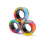 3Pcs Magnetic Rings Fidget Toy Set, Idea Adhd Anxiety Magnetic Fidget Toys Adults Fidget Spinner Rings For Relief, Easter Basket Stuffers Valentines Gifts For 8 9 10 11 12 13+ Year Old Teen Boy Girl A