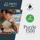 Trefl 1500 Piece Jigsaw Puzzle - Wanderlust: Alps, Hintersee Lake, Cardboard, 33"x23" - Creative Entertainment for Ages 12+