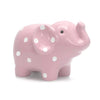 Child To Cherish Ceramic Polka Dot Elephant Piggy Bank For Girls, Pink