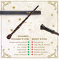 Handicraftviet Skull Wand - Handcrafted Real Wood Grain  Wizard Magic Wand for mature-themeds Kids to a Magical Adventure  15In Great Gift for Halloween