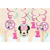 Amscan 1st Birthday Minnie Mouse Swirl Decorations Party Supplies Minnie Fun to be One!