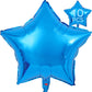 Blue Star Balloons 18 Inch, 10 Pcs Blue Star Shaped Mylar Helium Foil Metallic Balloon For Birthday Party Decorations Baby Showe