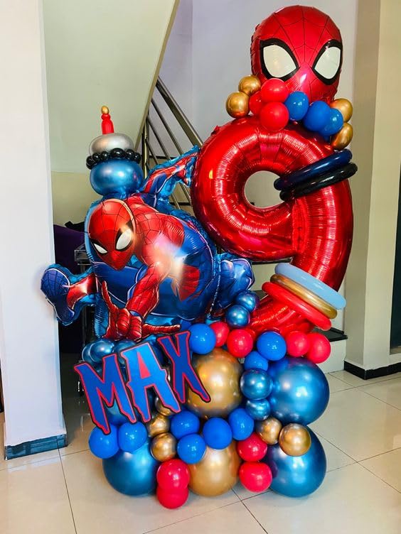 Red 9 Balloon, Number Balloon 40 Inch, Red Party Decorations, Giant Birthday Decorations For 9Th 19Th 29Th 90Th Boy Girl, Number