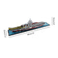Geniteen Building Blocks Set Aircraft Carrier Model Micro Mini Blocks 1300 Pieces Building Bricks