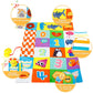 Teytoy Tummy Time Mirror Infant Toys Newborn Toys 0-3 Months Black And White High Contrast Pattern, Tummy Time Mat With Crinkle Paper, Baby Teether For 4 6 9 12 Month Crinkle Sensory Development Toys