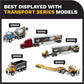 Diecast Masters Caterpillar CT660 Day Cab Tractor w/McNeilus Concrete Mixer | Transport Series Cat Trucks & Construction Equipment | 1:50 Scale Model Diecast Collectible | Diecast Masters Model 85664