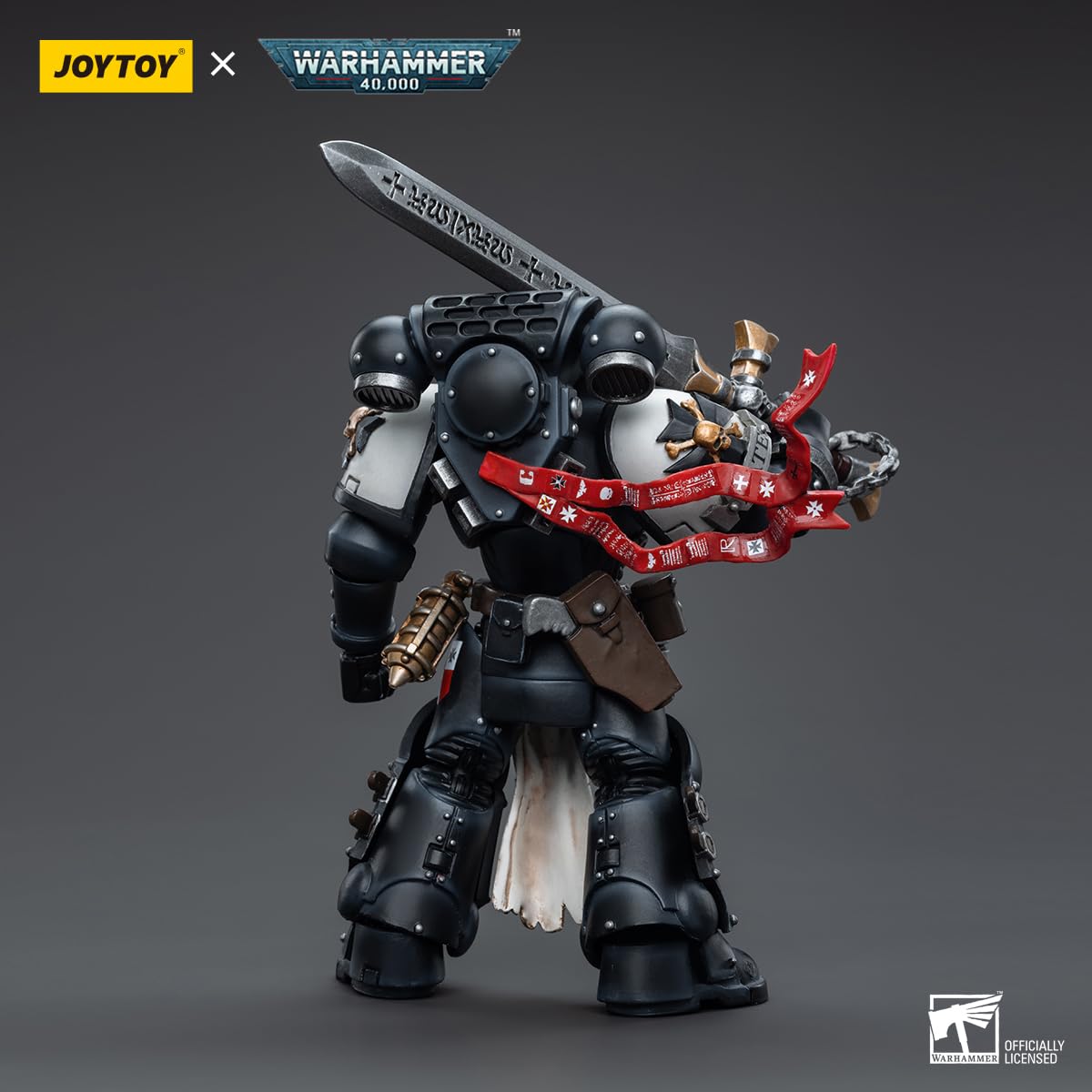 malt-inspiredISE JOYTOY 1/18 Action Figures - Warhammer 40 000 Black Templars Emperor's Champion Bayard's Revenge - 5 Classic Character Collectible Age 15 and Above