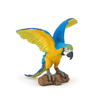 Papo -Hand-Painted - Figurine -Wild Animal Kingdom - Blue Ara Parrot -50235 -Collectible - For Children - Suitable For Boys And Girls- From 3 Years Old