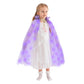 Hsctek Light Up Princess Cape, Purple Princess Dress Up Tulle Cape, Coloful Princess Outfit Costume Accessories Kids Toddlers Girls