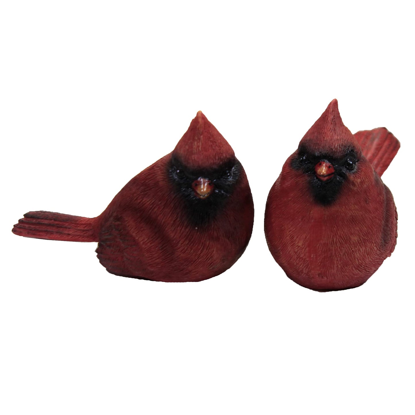 Set Of 4 Small Resin Cardinal Figurines #U2813