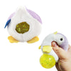 Stress Buster Stress Reliever for Kids/mature-themed Plushie Pinch Decompression Vent Fluffy Ball Soft Beads -Squeeze Squishy Ball with Plushie Cover(Penguin)