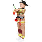 Tacobear Firefighter Costume for Kids, Brown, M (7-8Y), Polyester, Complete Accessories, Dress Up Toy for Birthday & Halloween