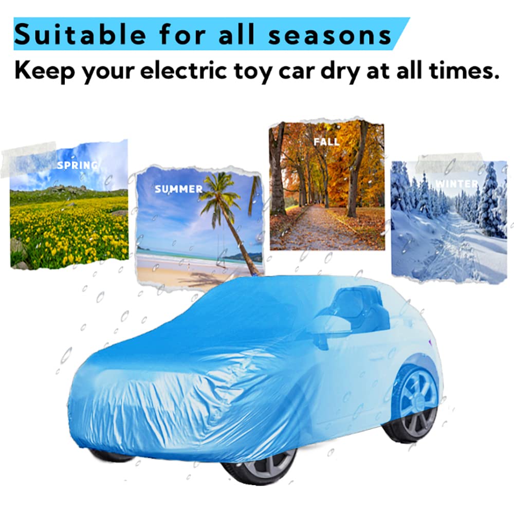 Onfutat Large Kids Ride-On Toy Car Cover, Outdoor Wrapper Resistant Protection For Electric Battery Powered Children Wheels Toy