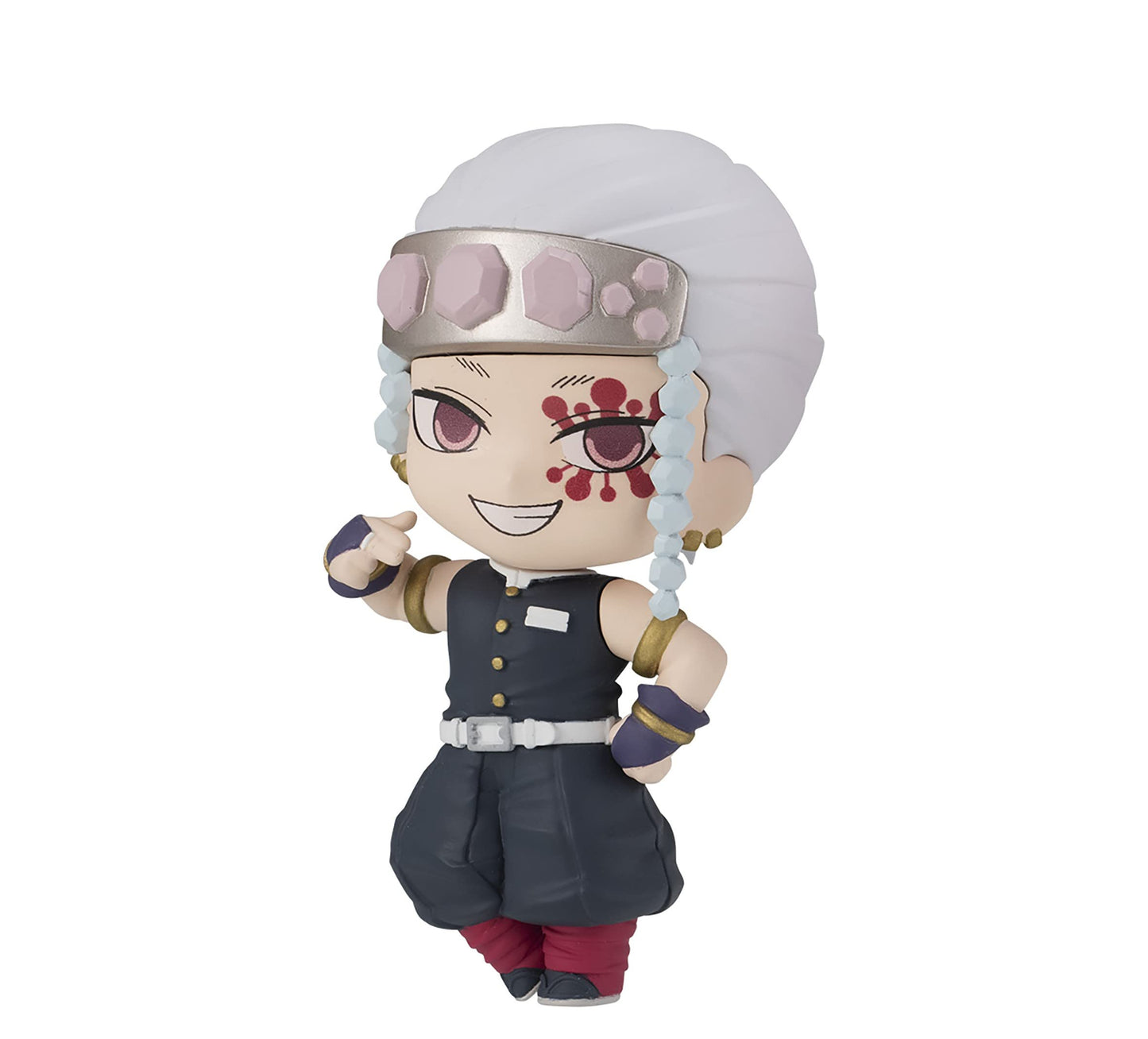 Chibi Masters Bandai Tengen Uzui Demon Slayer Figure | 8Cm Tengen Anime Figure From Demon Slayer Anime And Manga | Collectable Anime Merch Figures Make Great Anime Gifts | Bandai Anime Figurines