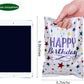 PintreeLand Happy Birthday Party Favor Bags 40 PCS Plastic Goodies Return Gift Bags for Kids Baby Girls & Boys Birthday