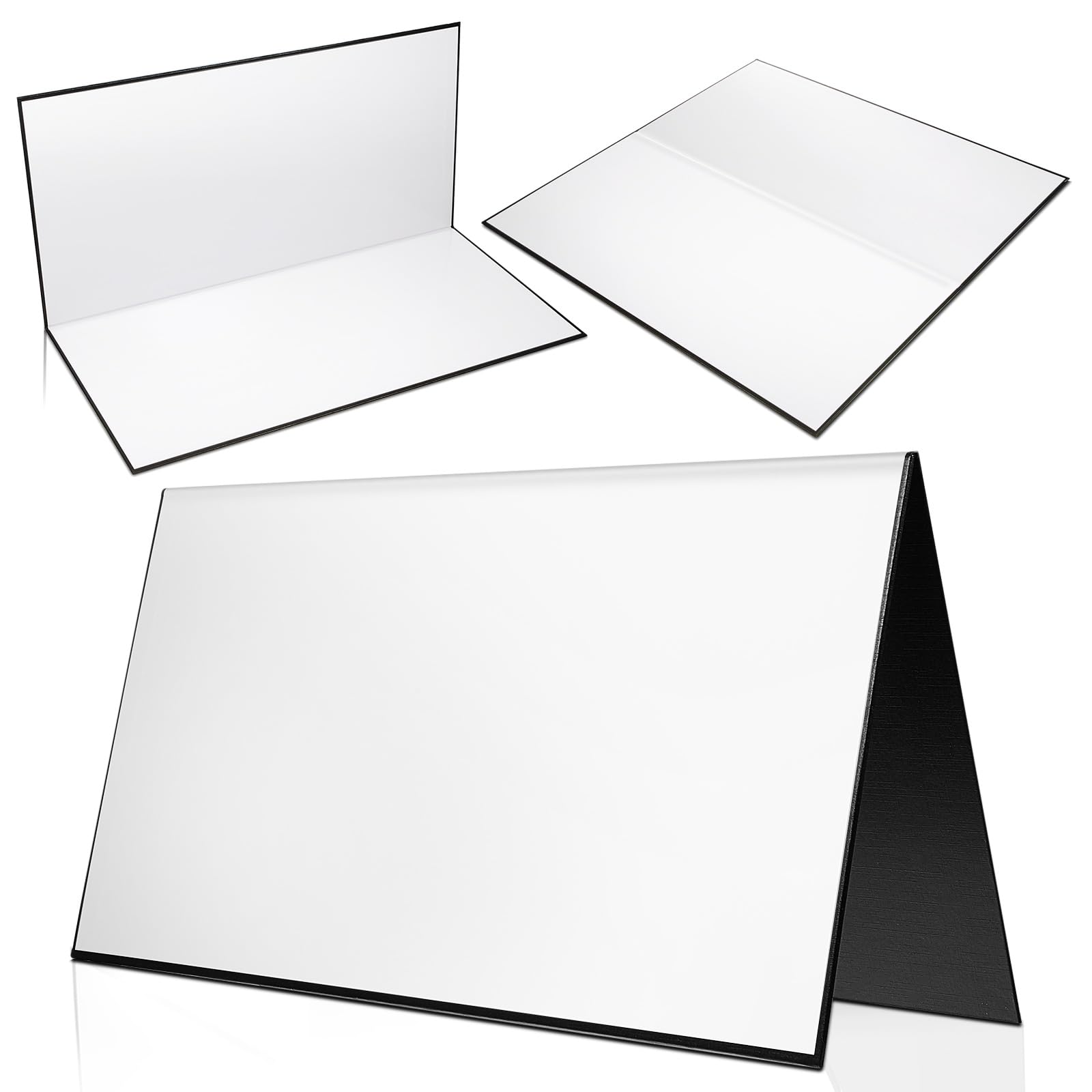 Zhanmai 4 Pcs Folding Blank Game Board (1 Single Fold Game Board) 18 x 18  DIY Make Your Own Blank for Family School Classroom DIY Activities