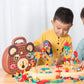 OFIGAS Magic Montessori Play Toolbox, Magic Montessori Play Toolbox Bear, 204 PCS Creative Mosaic Puzzle Toy with Electric Drill