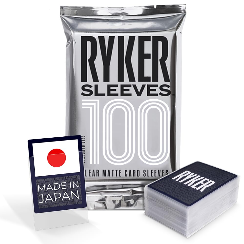 Ryker Sleeves Standard Size Matte Card Sleeves Compatible With Magic The Gathering Mtg Pokemon Trading Cards And Board Games (1