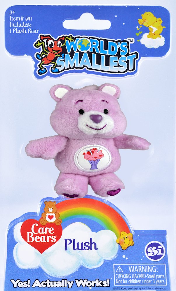 World's Smallest Care Bears, Multicolor, Small Size - Adorable Collectible Plush Toys, Styles May Vary