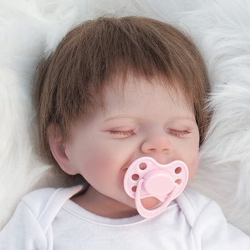Zlgkjk Reborn Sleeping Baby Dolls Girl, Realistic Newborn Dolls With Soft Vinyl Silicone Full Body, 18 Inches Lifelike Baby Dolls For 3+ Year Old Girls