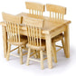 Miniature Dining Table & Chair Set For Dollhouse 1 12 Scale Wooden Furniture Model 5Pcs House Mini Decoration Accessories Diy Ho