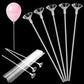 30 Pcs Balloon Sticks, Balloon Sticks with Bases Balloon Holder Sticks Weights for Tying Balloon Birthday Parties, Graduation, H
