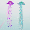 Cheerland Iridesccent Blue Purple Jellyfish Kit For Under The Sea Little Mermaid Party Decoration Centerpiece Hanging Jelly Fish