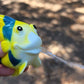 Bohs Rubber Squirting Fish - Cute Floating Cartoon Soft - Baby Bath Play Water Marine Animals Toys - 6 Count