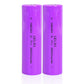 QOJH 2 Pack 18650 Rechargeable Battery Flat Top 3.7V Lithium Batteries 3500mAh High Capacity for LED Flashlights, Headlights, Ca