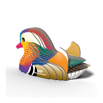 Eugy Mandarin Duck 3D Puzzle - 26 Piece Eco-Friendly Educational Toy Puzzle For Boys, Girls & Kids Ages 6+