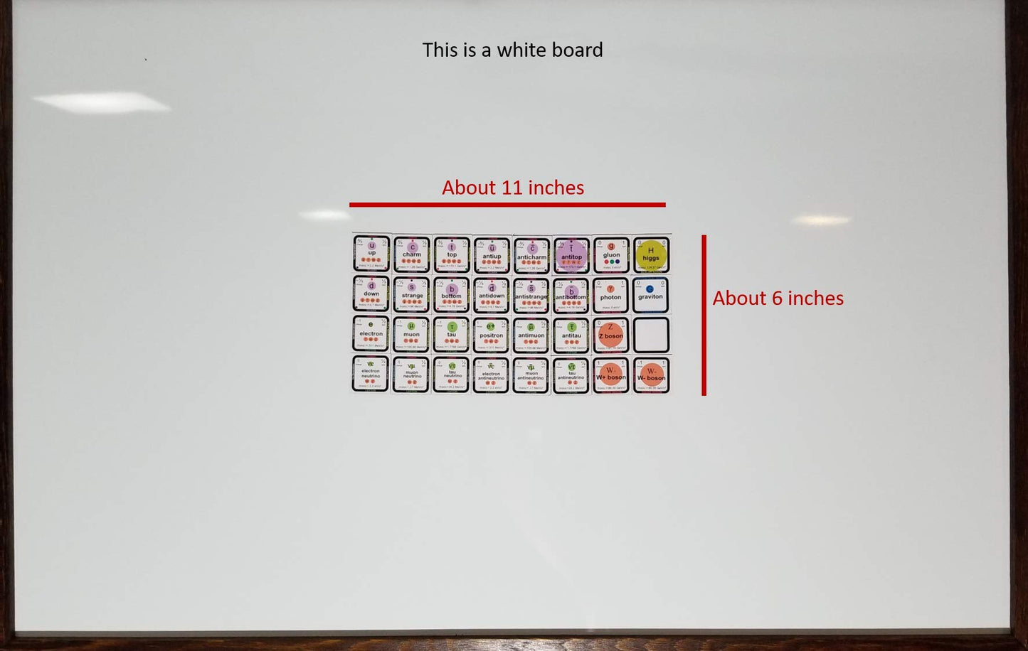 Standard Model Of Particle Physics Magnet Display Set