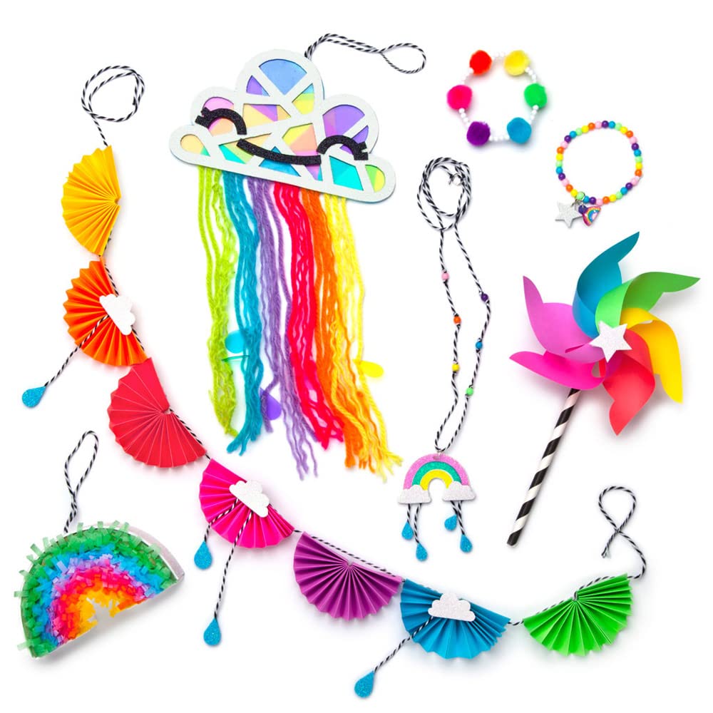 Craft-tastic - I Love Rainbows Craft Kit - Make 6 Colorful Arts & Crafts Projects