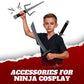 Liberty Imports Ninja Warrior Toy  Role Playset - Kids Pretend Play Dress Up Costume Accessories Set for Children Pretend Play Battles (Set 1)