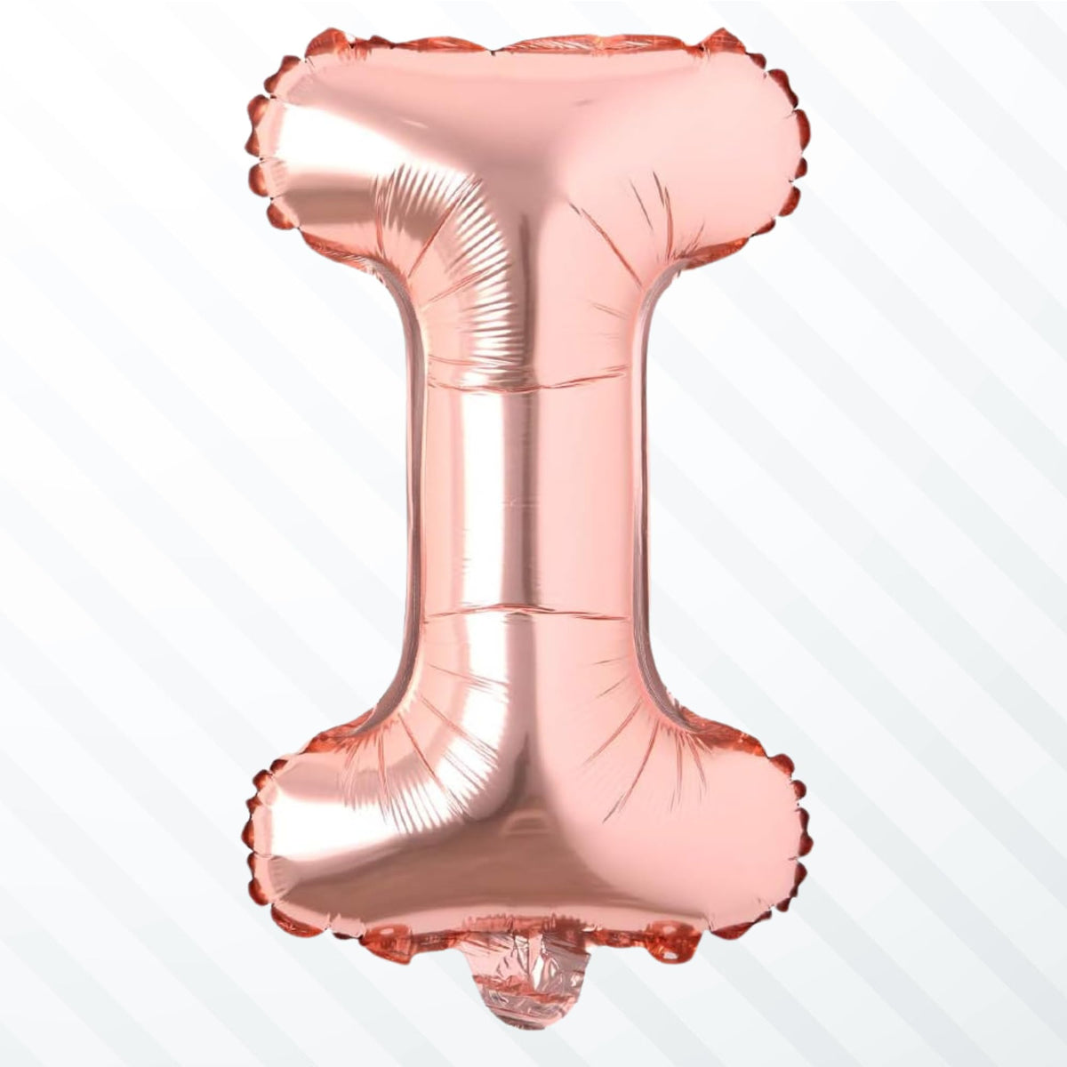 Flyloons Rose Gold I Alphabets Letter Foil Balloons Perfect for Birthday Decoration Items, Anniversary, Bachelorette, Wedding, F