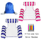 HJW 2-Pack Inflatable Water Lounger Pool Chair, Multi-Purpose Hammock Float, Striped Dark Blue & Rose Red for Adults