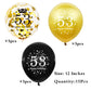 Shuntai 53 Birthday Decorations For Men Black And Gold 53Rd Birthday Balloons Women Happy Birthday Latex Confetti Balloon 53 Yea