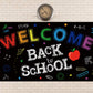 Back to School Banner Decorations - First Day of School Classroom Party Backdrop Supplies