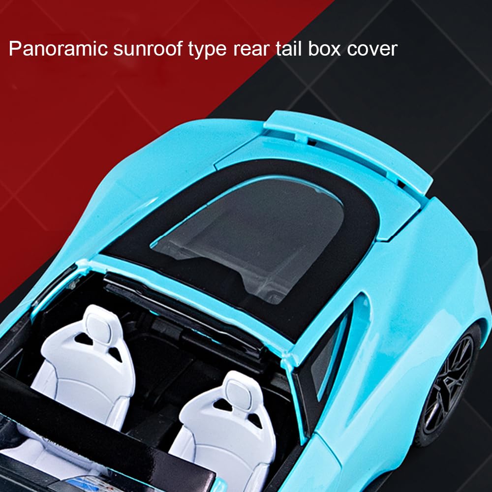 1/24 Roadster Diecast Toy Car For Collectors & Boys Or Girls, Alloy Diecast Car Model Roadster Model Car, Pull Back Vehicles Wit
