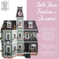 Melody Jane Dolls Houses Dollhouse Large Ornate T Hinges Antique Gold Miniature Diy Fittings Hardware