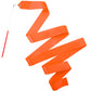 Hiunicorn 12Pcs Orange Dance Ribbons Party Favors For Girls Rhythmic Gymnastics Ballerina Birthday Party Streamers Decoration, Kids Circus Carnival Ribbon Silks Sticks Wands