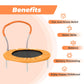Roinoim Kids Trampoline With Handle - 36'' Mini Toddler Rebounder For Indoor & Outdoor Play, Safe & Sturdy Jumping Exercise Tram