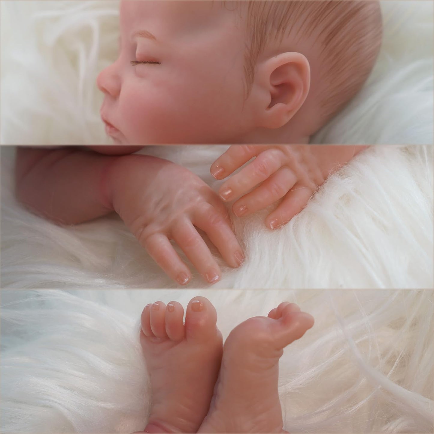 Ksbd Reborn Baby Dolls Delilah With Realistic Veins, 18 Inch Sleeping Newborn Baby Girl Doll, Lifelike Vinyl Silicone Reborn Doll With Weighted Cloth Body, Advanced Painted Gift Set For Kids Age 3+