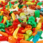 BAENRCY 280pcs Food Building Blocks Set - Plastic Kitchen Accessories, Model CB009-13, Compatible with Major Brands